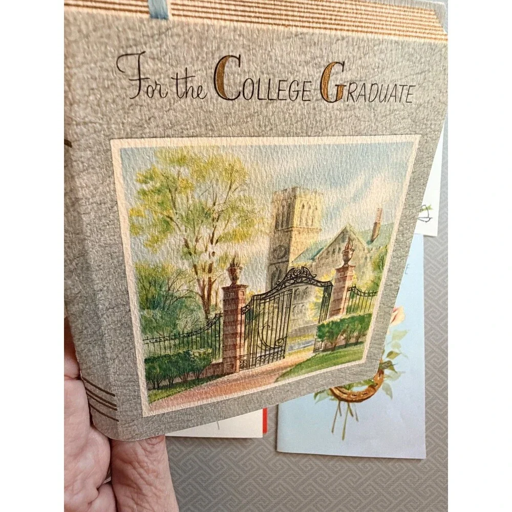 Vintage 1965 Used Graduation Greeting Cards Lot of 4 Hallmark Norcross American